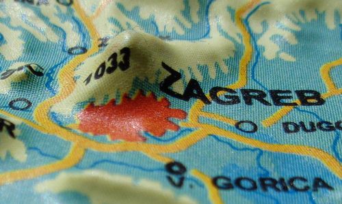 Relief map of Zagreb and Mount Medvednica, Croatia (Author: T.T.C. Trieste / designed for Kras Zagreb / photo copyright © 2018 Hendrik Böttger / runinternational.eu)