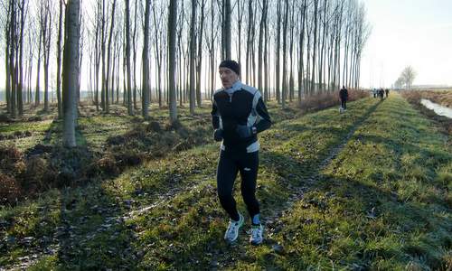 Marcia dei Magi, Campolonghetto, Italy - a runner on the Bassa Friulana Plain (Copyright © 2014 Hendrik Böttger / runinternational.eu)