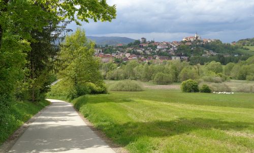 Althofner Panoramalauf - course photo: view of the Old Town of Althofen, Austria (Copyright © 2021 Hendrik Böttger / runinternational.eu)