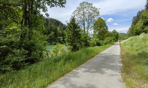 The Drauradweg (Drava Cycling Route) between Lavamünd and Dravograd -- Copyright © 2026 Hendrik Böttger / runinternational.eu