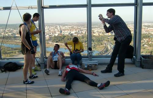 Millenium Tower Run-Up, Vienna - on the 48th floor (Copyright © 2011 Hendrik Böttger / runinternational.eu)
