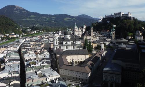 Salzburg with the Gaisberg and the Festung Hohensalzburg, Austria (Copyright © 2014 Hendrik Böttger / runinternational.eu)