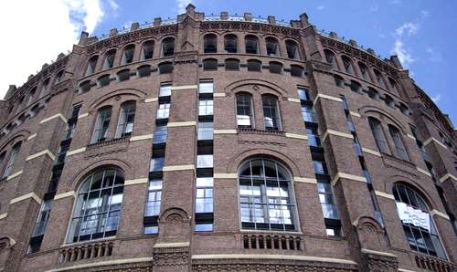 Gasometer in Vienna, one of the four former gas tanks (Photo: Karin Kacetl)