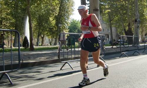 4 zagrebačka trga 2011, Josip Đunđek, the oldest competitor (Copyright © 2011 runinternational.eu)
