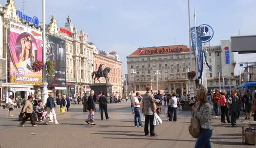 Zagreb's main square, Trg bana Jelačića