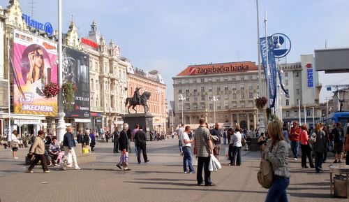 Zagreb's main square: Trg bana Jelačića