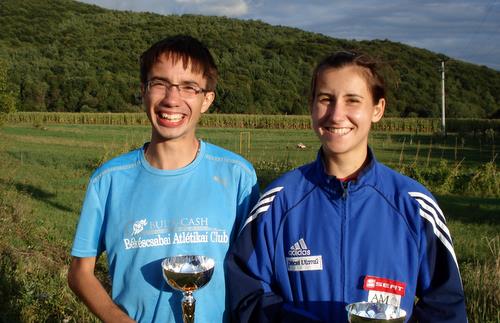 Tamás Oláh and Réka Bátai, the winners of the Žumberačka utrka 2009 (Photo: Copyright © 2009 Hendrik Böttger / runinternational.eu)