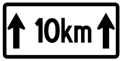 10km this way!
