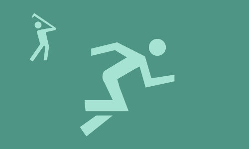 Golf and running icon (Source: The Noun Project / commons.wikimedia.org / Author: aartiraghu / CC0 1.0 Universal Public Domain Dedication / image modified by runinternational.eu)
