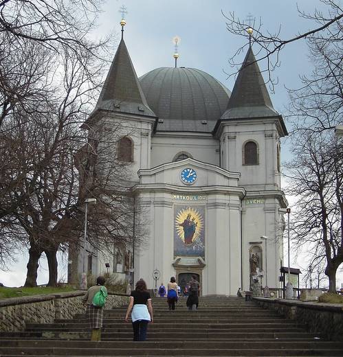 The basilica on Svatý Hostýn, Czech Republic (Author: Roy / Czech Wikipedia Project / Public Domain / Photo cropped by runinternational.eu)