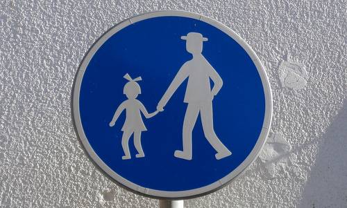 Road sign in the Czech Republic: Pedestrian zone (Photo: Copyright © 2018 Hendrik Böttger / runinternational.eu)