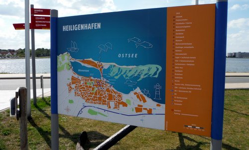 Heiligenhafen - street map at the Binnensee lake (Copyright © 2014 Hendrik Böttger / runinternational.eu)