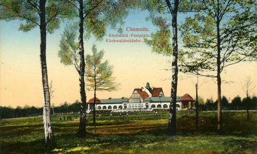 The Festplatz in the Küchwald, Chemnitz, Germany (1911) -- Author: Brück & Sohn Kunstverlag Meißen / commons.wikimedia.org / public domain / image cropped by runinternational.eu)