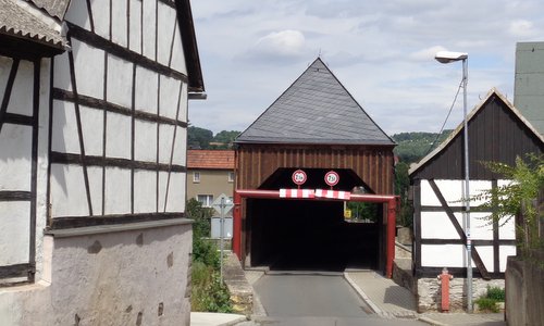 Historische Holzbrücke Wünschendorf, Thüringen, Deutschland (Copyright © 2017 Hendrik Böttger / runinternational.eu)