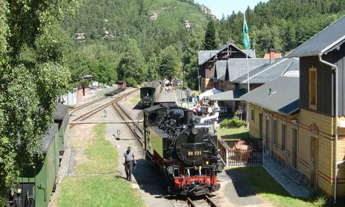 Narrow gauge railway in the spa resort of Oybin in the Zittau Mountains, Germany (Copyright © 2014 Hendrik Böttger / runinternational.eu)
