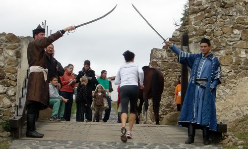 Várfutás - finish at the entrance to Szigliget Castle (Copyright © 2012 Hendrik Böttger)
