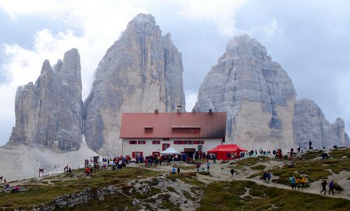 Finish at the Dreizinnenhütte