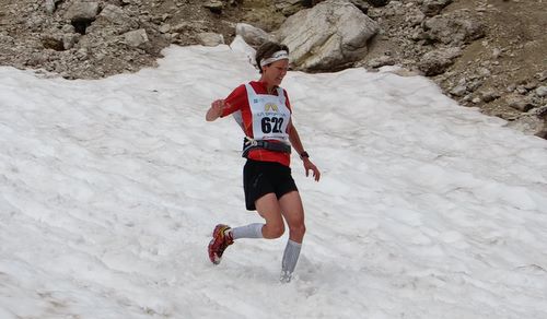 Dolomites Skyrace 2010, Laetitia Roux (Photo: Copyright © 2010 Hendrik Böttger / runinternational.eu)