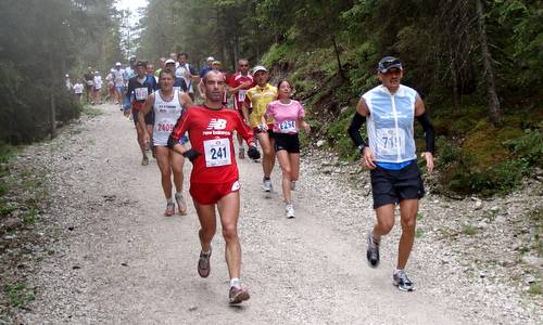 Cortina Dobbiaco Run, downhill to Dobbiaco (Copyright © 2012 Hendrik Böttger, runinternational.eu)