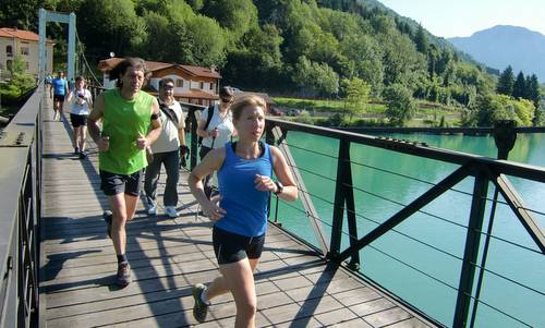 Marcia 'La Panoramica', Lago di Barcis, Italy - across a beautiful bridge (Copyright © 2013 Hendrik Böttger / Run International EU)