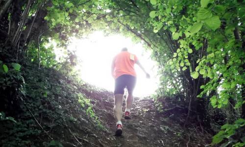Marcia dei Cajs, Battaglia di Fagagna, Italy - a runner in the woods of Friuli (Copyright © 2016 Hendrik Böttger / runinternational.eu)
