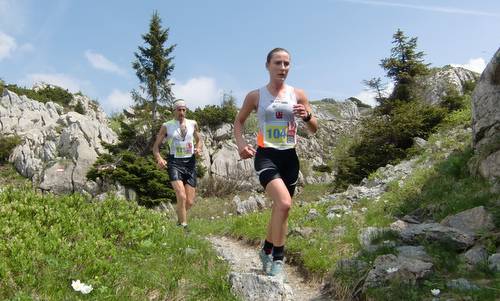 Skyrace Carnia 2013 — Dimitra Theocharis and Giovanni Tolazzi (Copyright © 2013 Hendrik Böttger / runinternational.eu)