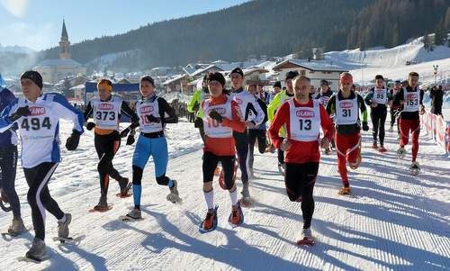 Ciasp DoloMitica - a snowshoe race in the Dolomites in Italy (Photo by courtesy of Gianluigi Topran d’Agata, Associazione SOL OMNIBUS LUCET)