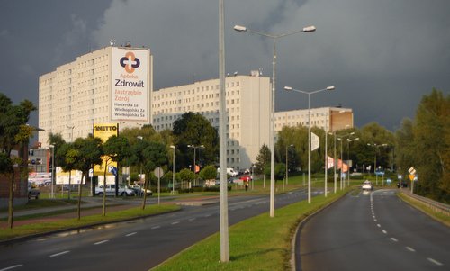 Jastrzębska Dziesiątka 10k road race - The route runs along Aleja Jana Pawła II (Copyright © 2016 Hendrik Böttger / runinternational.eu)