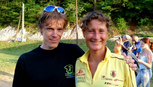 Simon Alič and Valentina Bonanni, winners of the Tek prijateljstva 2009 (Photo: Copyright © 2009 Hendrik Böttger / runinternational.eu)