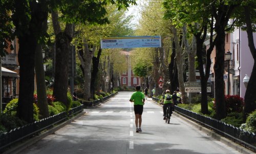 Istrski Maraton - Istrian Marathon - a runner in Izola, Slovenia (Copyright © 2016 Hendrik Böttger / runinternational.eu)