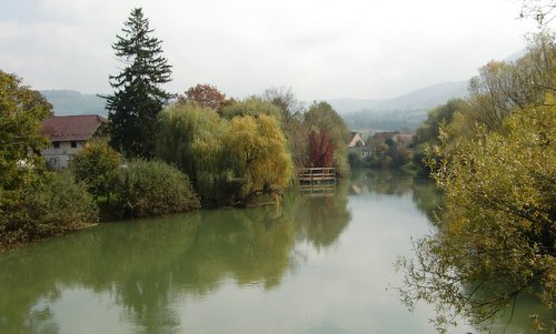 The River Krka in Kostanjevica na Krki, Dolenjska, Slovenia (Copyright © 2017 Hendrik Böttger / runinternational.eu)