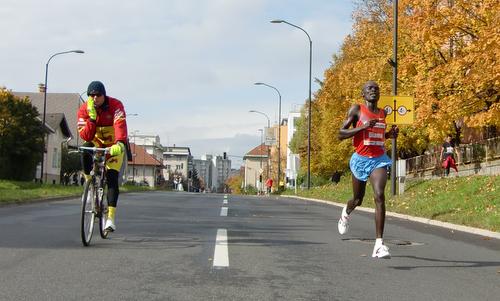 William Biama of Kenya, winner of the Ljubljana Marathon 2010 (Copyright © 2018 Hendrik Böttger / runinternational.eu)