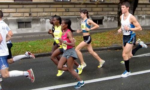 Ljubljana Marathon 2010 - top 4 women (Copyright © 2010 runinternational.eu)