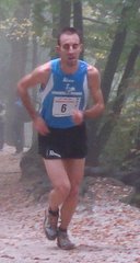 Mitja Kosovelj on his way to victory in the Šmarna Gora Mountain Race in Oct 2008