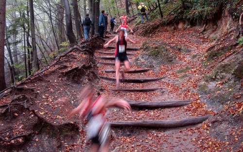 Šmarna gora Race, Slovenia - the long downhill section (Copyright © 2011 Hendrik Böttger - runinternational.eu)