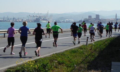 Istrski Maraton - Istrian Marathon - fine views of the port of Koper, Slovenia (Copyright © 2018 Hendrik Böttger / runinternational.eu)