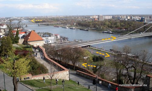 Bratislava Marathon - the route (Copyright © 2011 runinternational.eu)