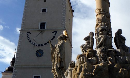 The plague column on Trojičné námestie (Trinity Square) in Trnava, Slovakia (Copyright © 2016 Hendrik Böttger / runinternational.eu)